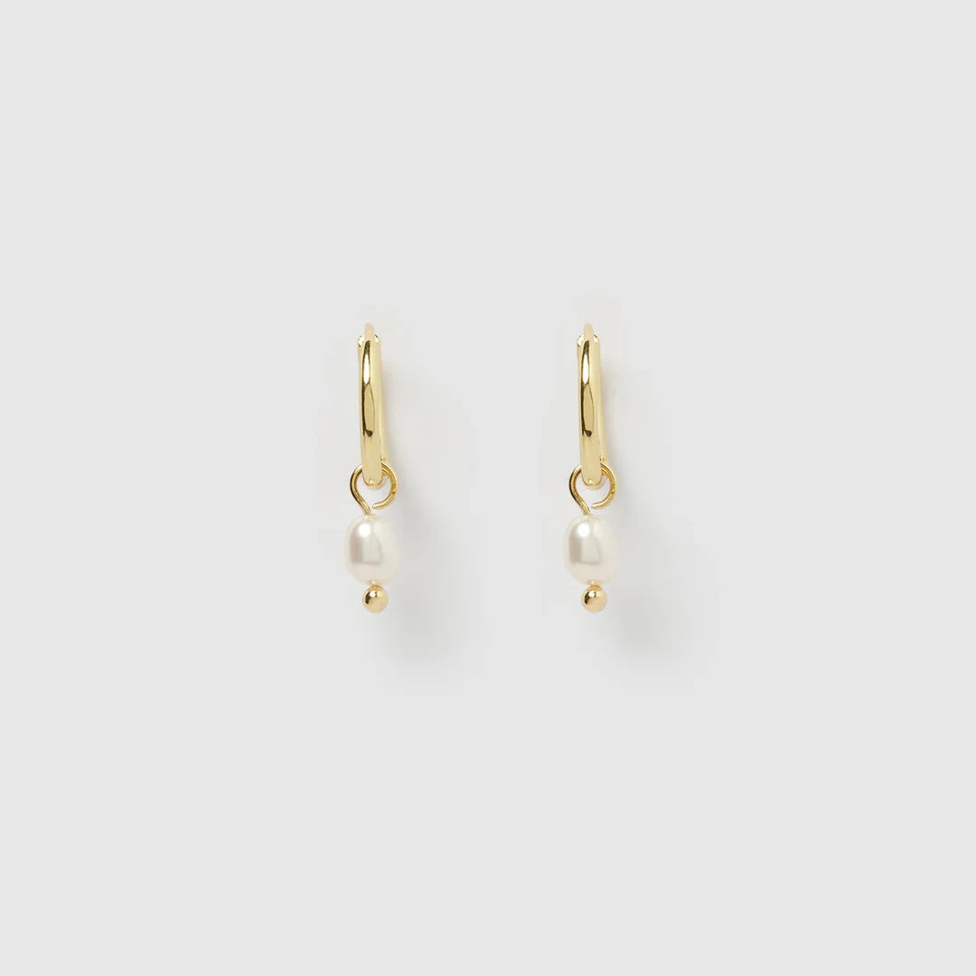 Cordelia Pearl Gold Earrings