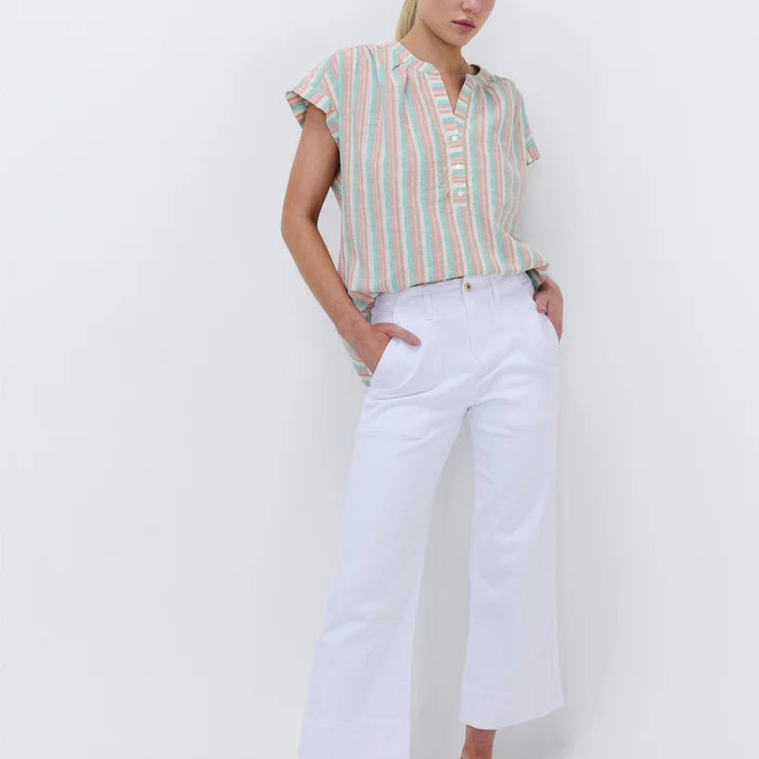 Celeste Pant - Cropped - Snow White