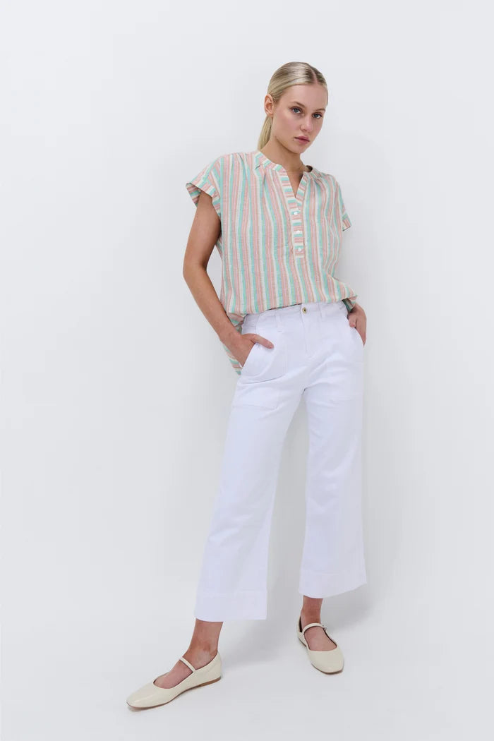 Celeste Pant - Cropped - Snow White