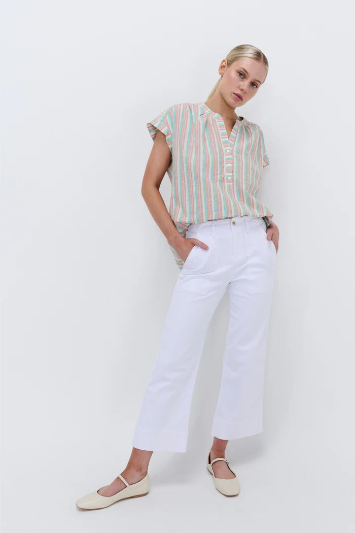 Celeste Pant - Cropped - Snow White
