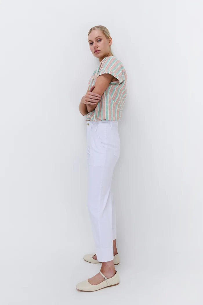 Celeste Pant - Cropped - Snow White