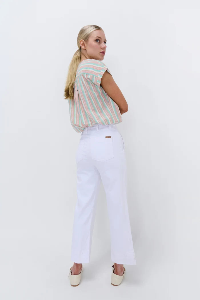 Celeste Pant - Cropped - Snow White