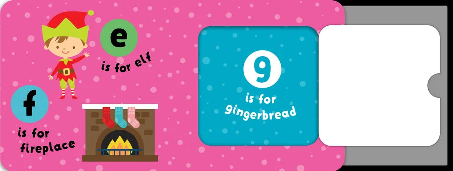 Lift-The-Flap Board Book - My Christmas ABC
