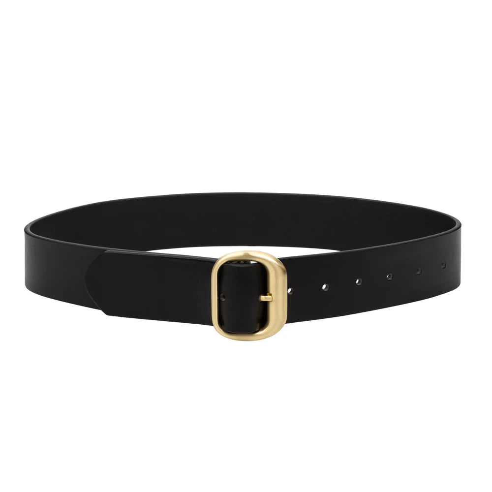 Salerno Belt - Black Vegetable