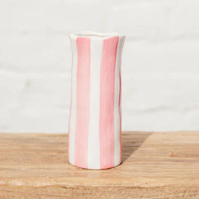 Stripe Vase - L - Pink