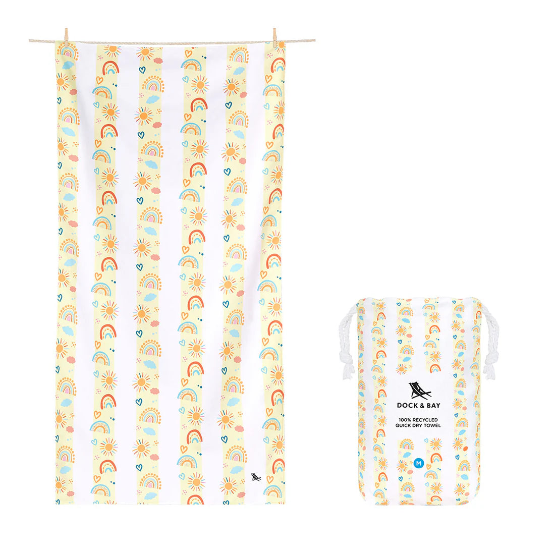 Beach Towel Kids Rainbow Road - M