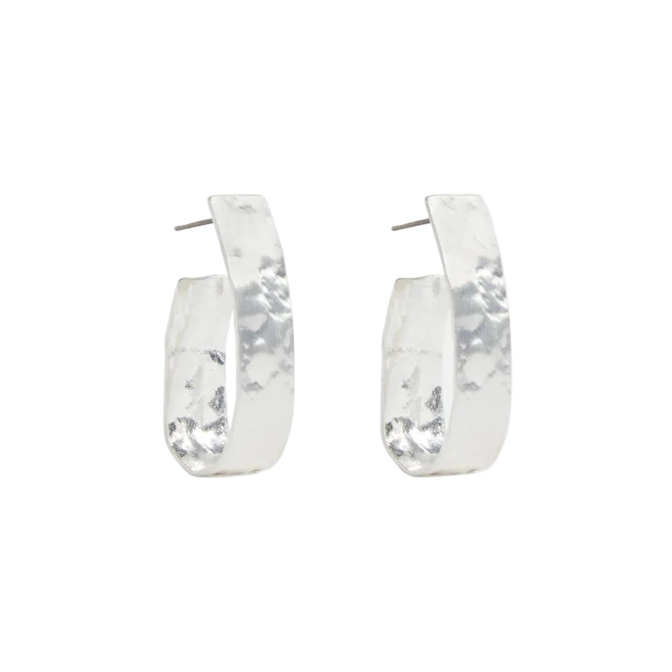 Gild - Silver Large Hoop Earrings