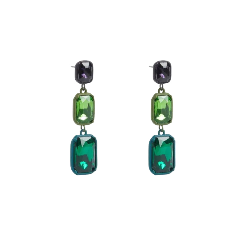 Jule - Teal Long Drop Earring