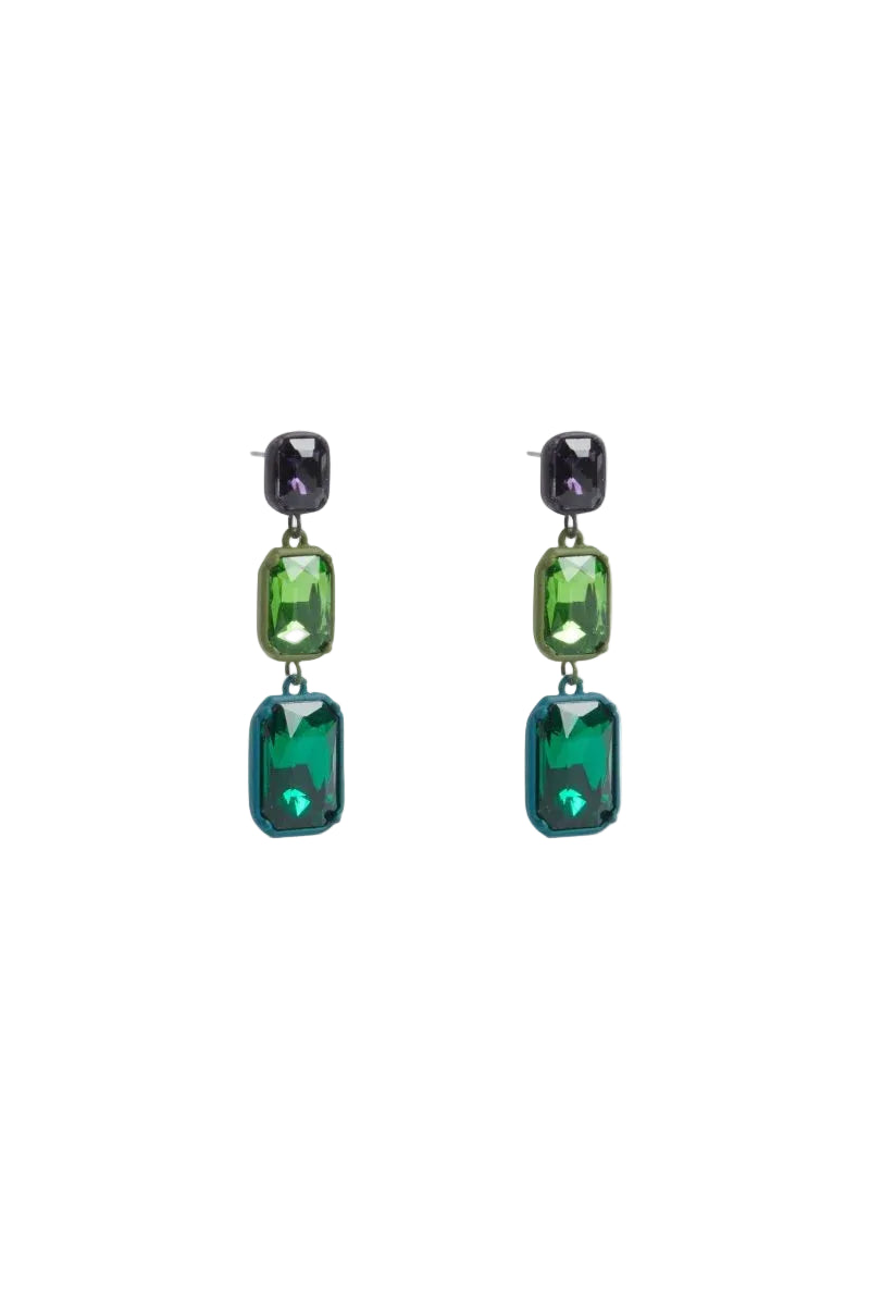 Jule - Teal Long Drop Earring