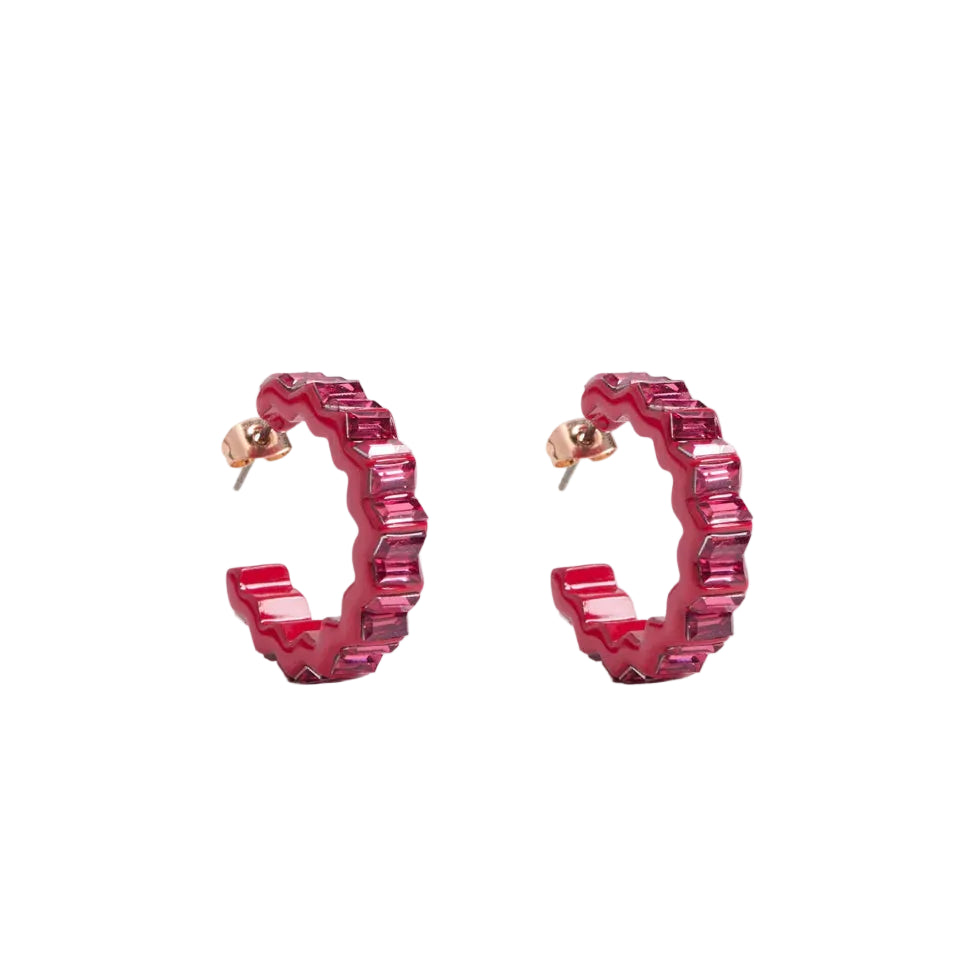 Jolle - Blush Pink Hoop Earring