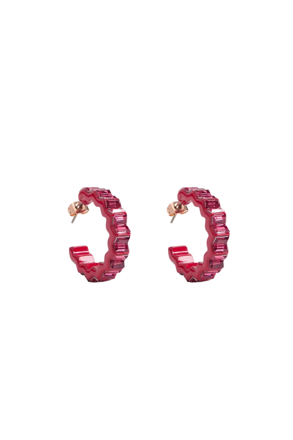 Jolle - Blush Pink Hoop Earring