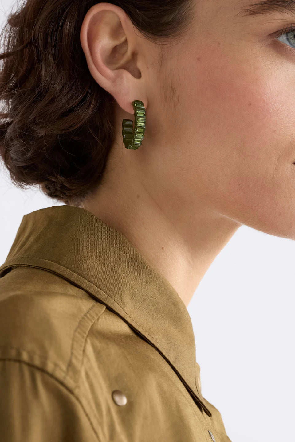Jolle - Blush Pink Hoop Earring