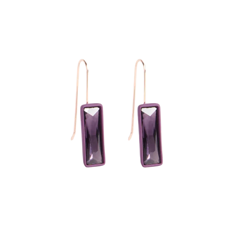 Jule - Purple Small Hook Earring