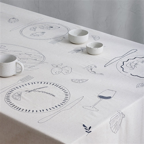 Feast - Table Cloth - Flax