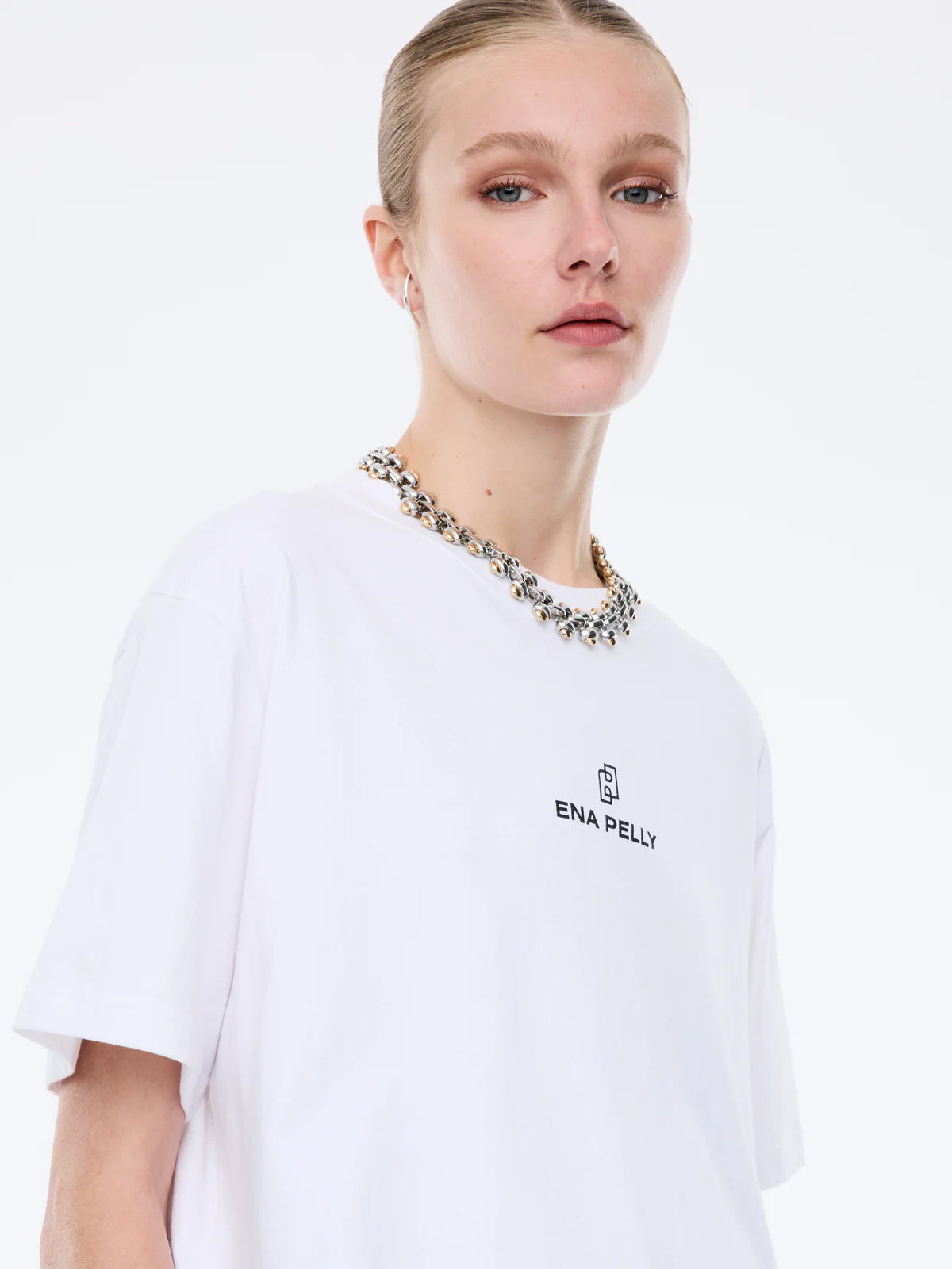 Lexi Monogram Tee - White
