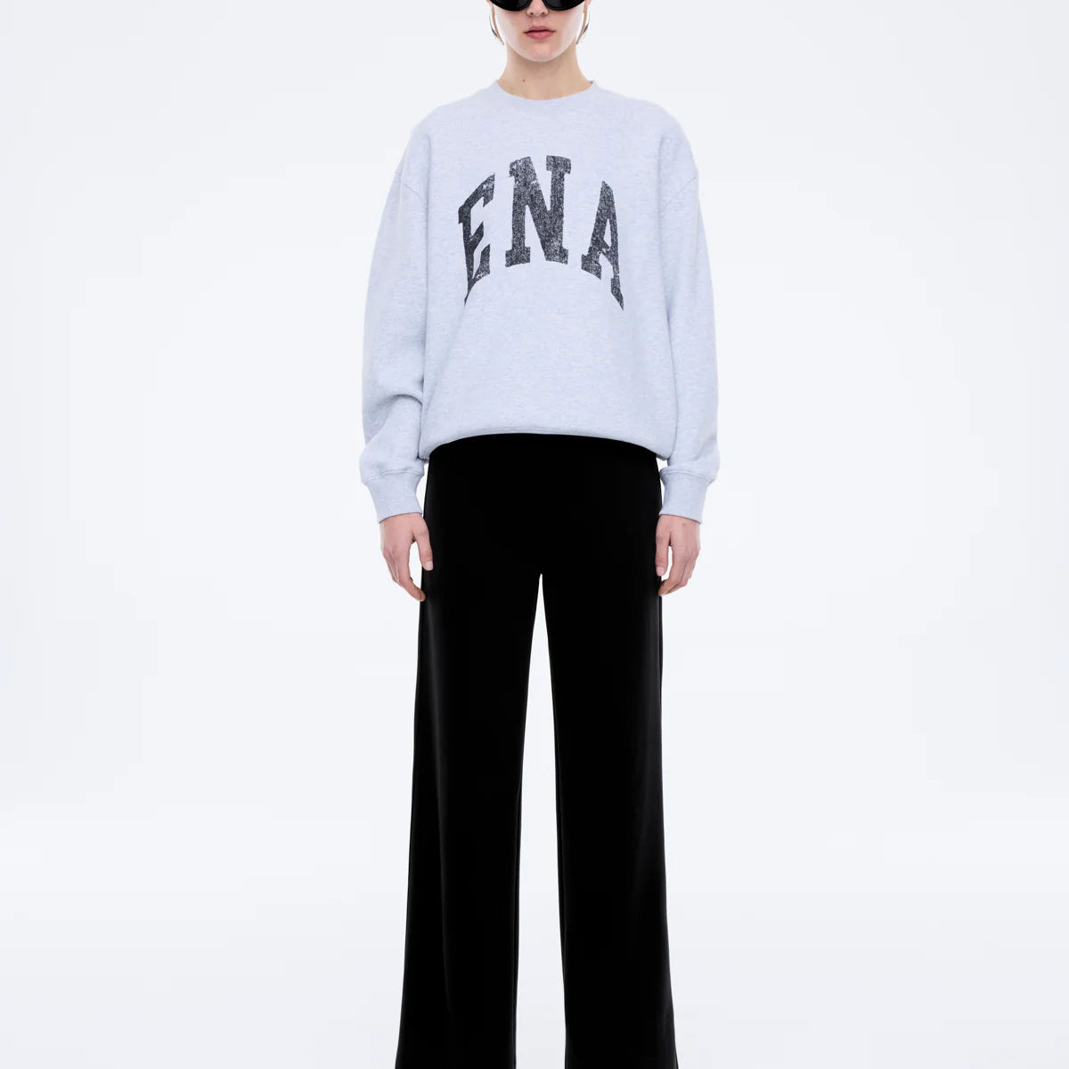 Lilly Oversized Sweater College - Mid Grey