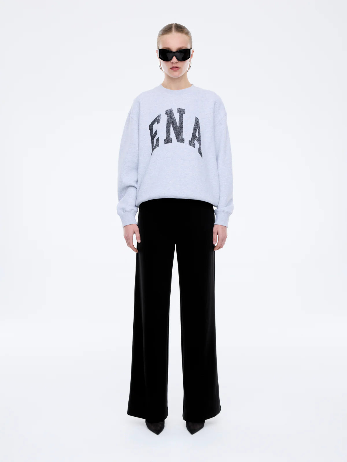 Lilly Oversized Sweater College - Mid Grey