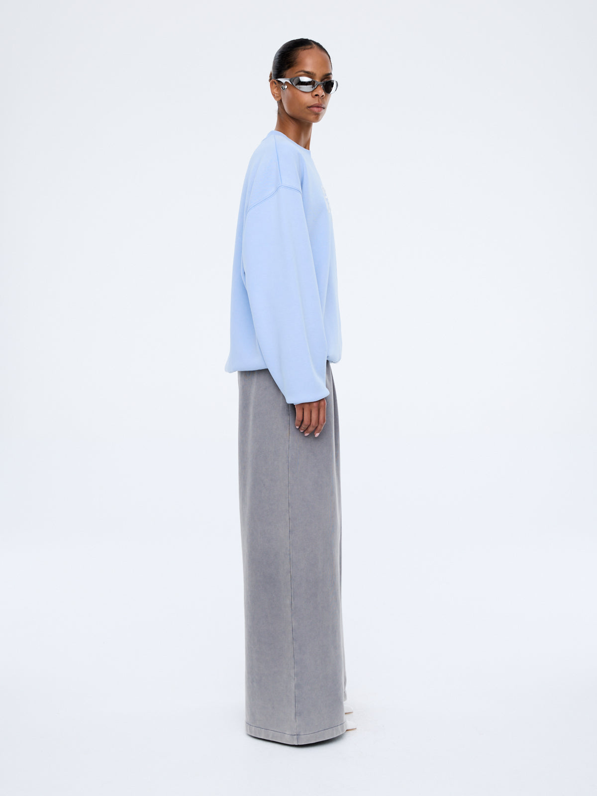 Mila Oversized Sweater - Soft Blue