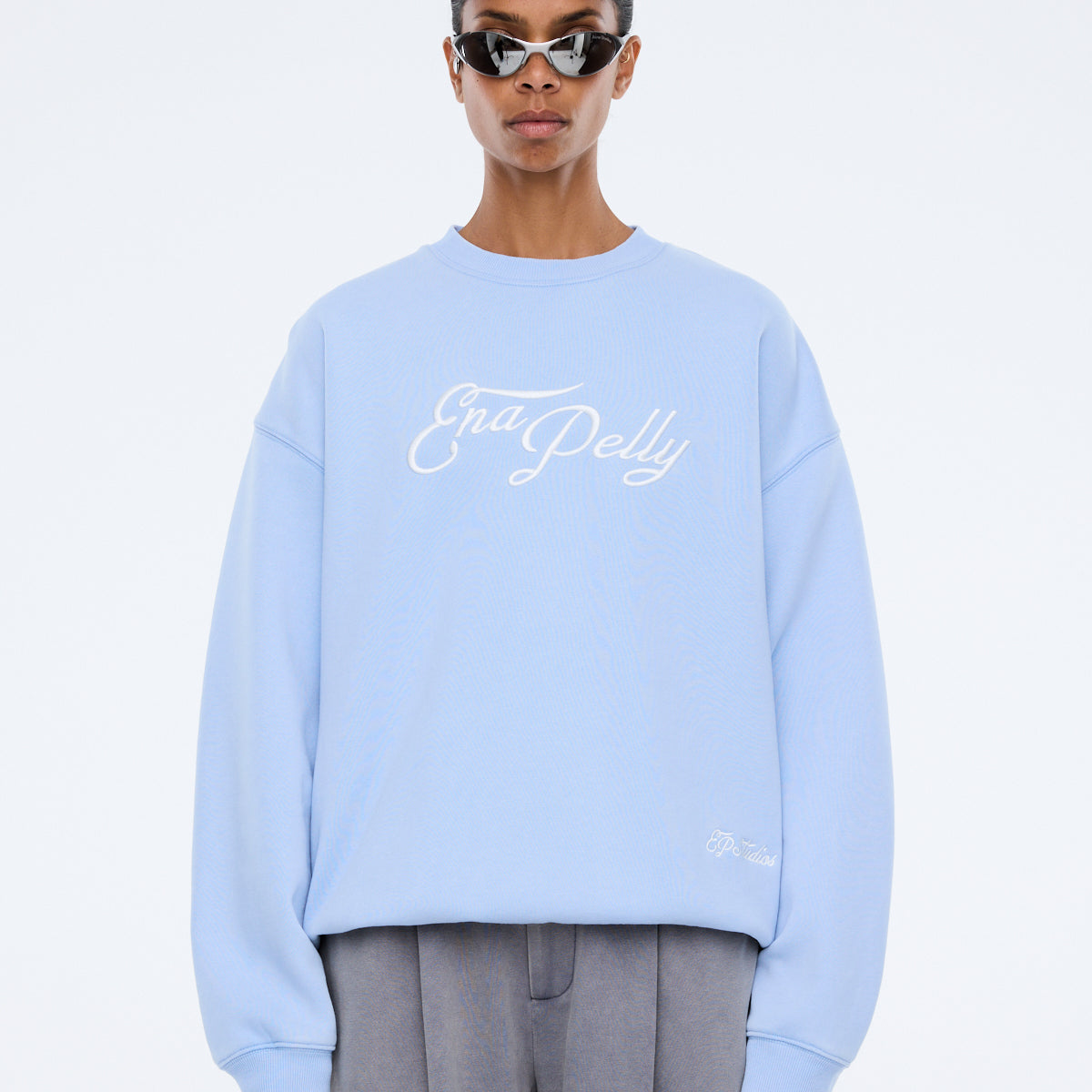 Mila Oversized Sweater - Soft Blue