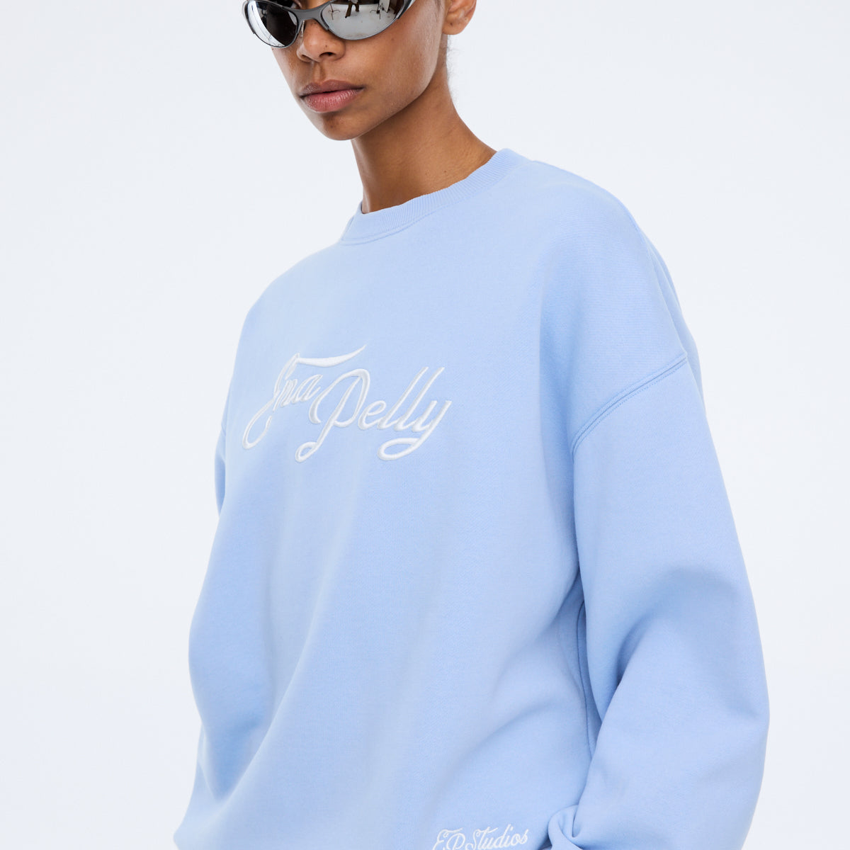 Mila Oversized Sweater - Soft Blue