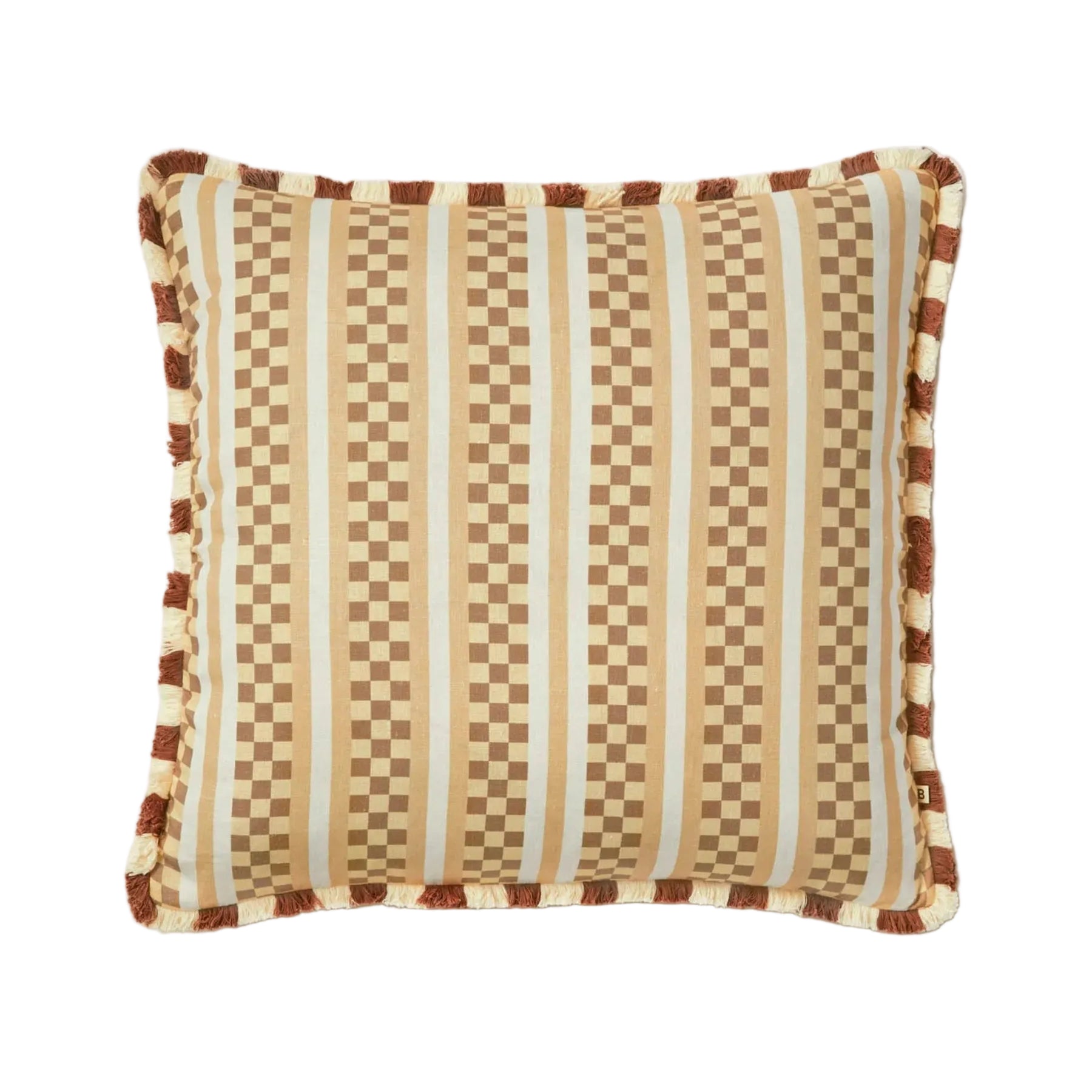 Cushion - Macro Tile Ecru 60cm