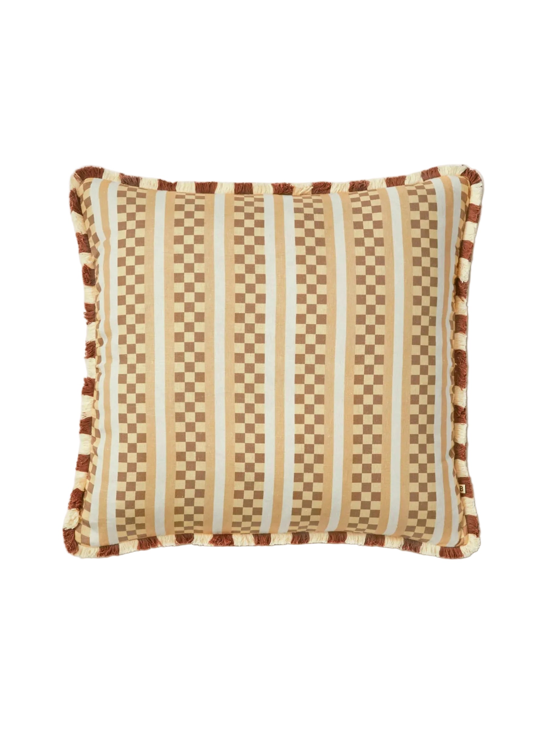 Cushion - Macro Tile Ecru 60cm