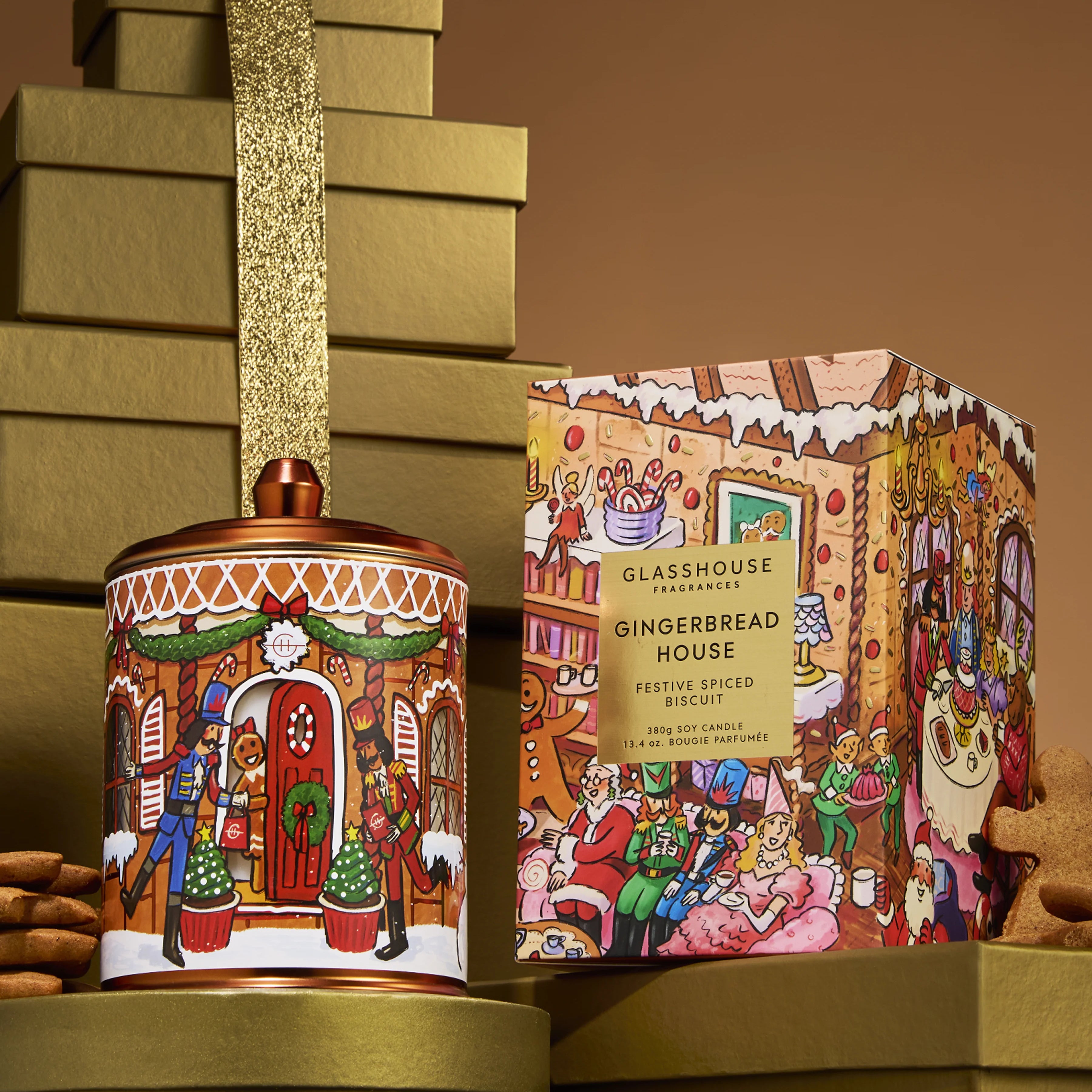 Glasshouse Gingerbread House Soy Candle 380g