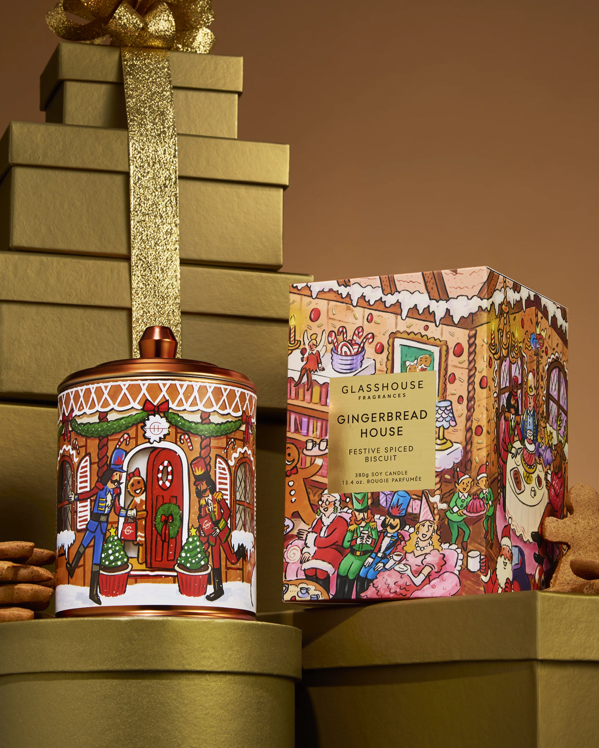 Glasshouse Gingerbread House Soy Candle 380g