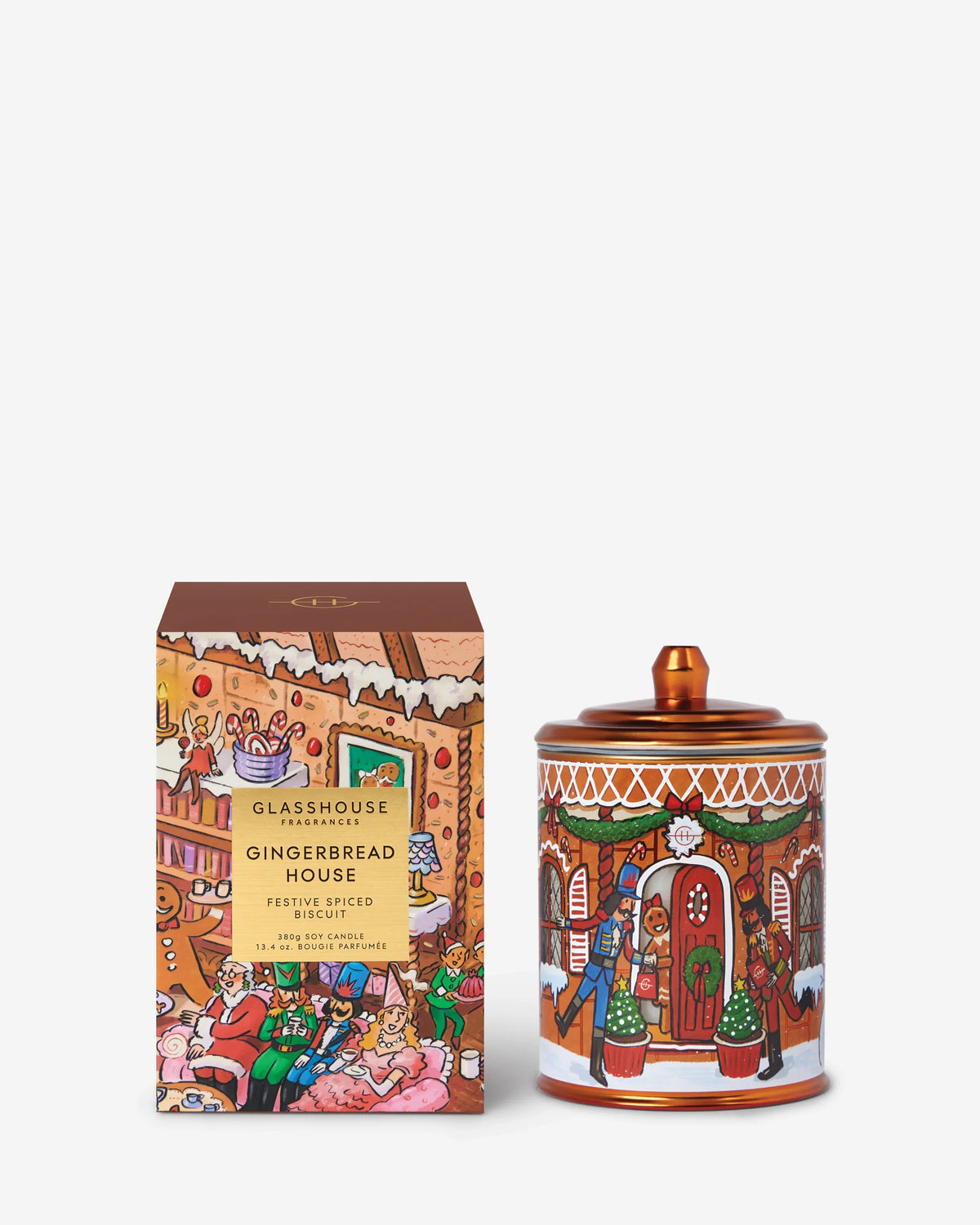 Glasshouse Gingerbread House Soy Candle 380g