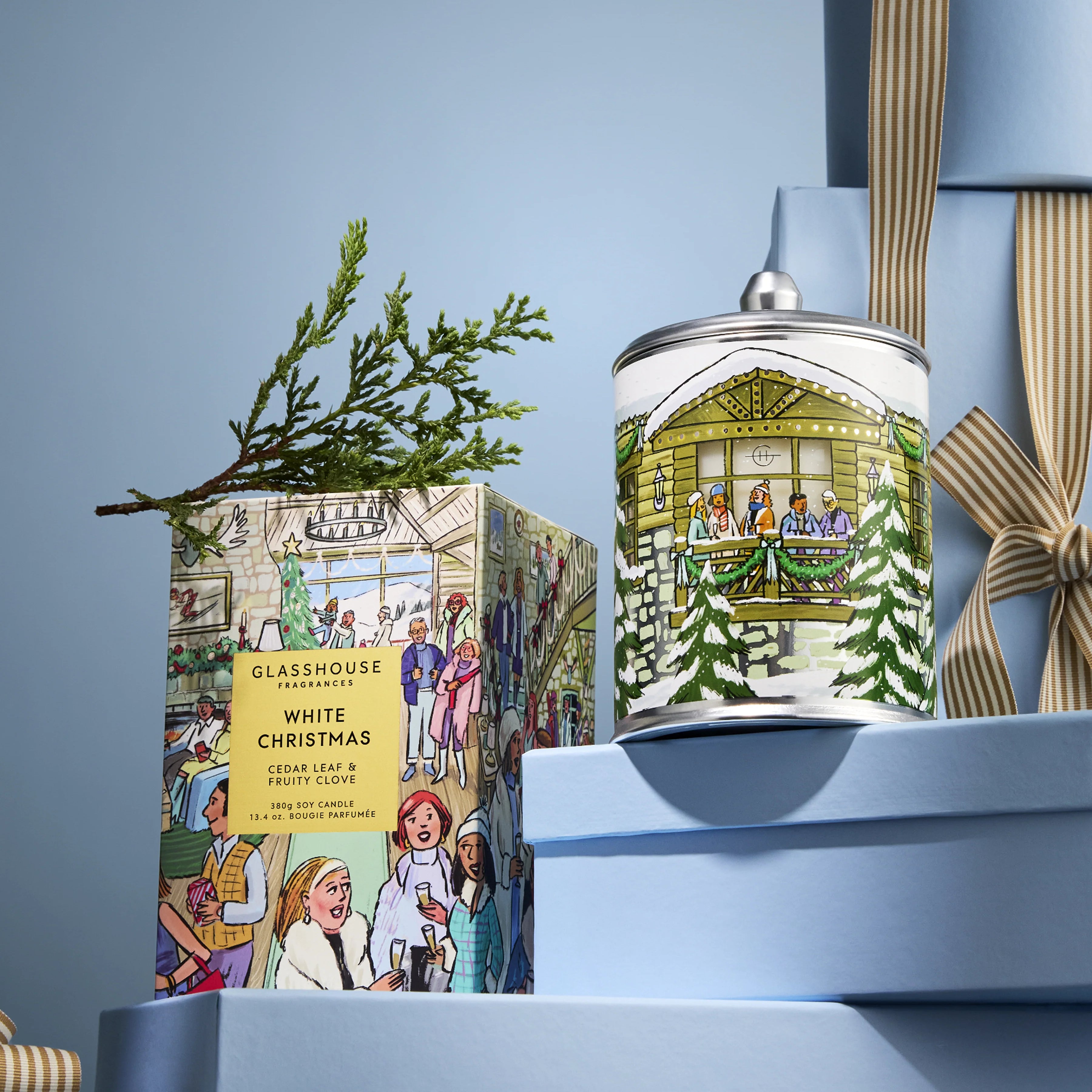 Glasshouse White Christmas Soy Candle 380g