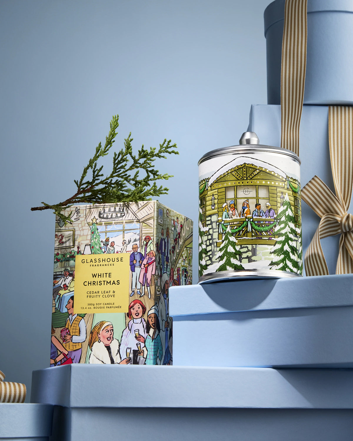 Glasshouse White Christmas Soy Candle 380g