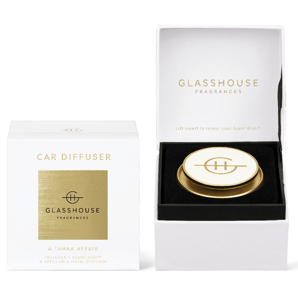 Glasshouse A Tahaa Affair Gold Car Diffuser