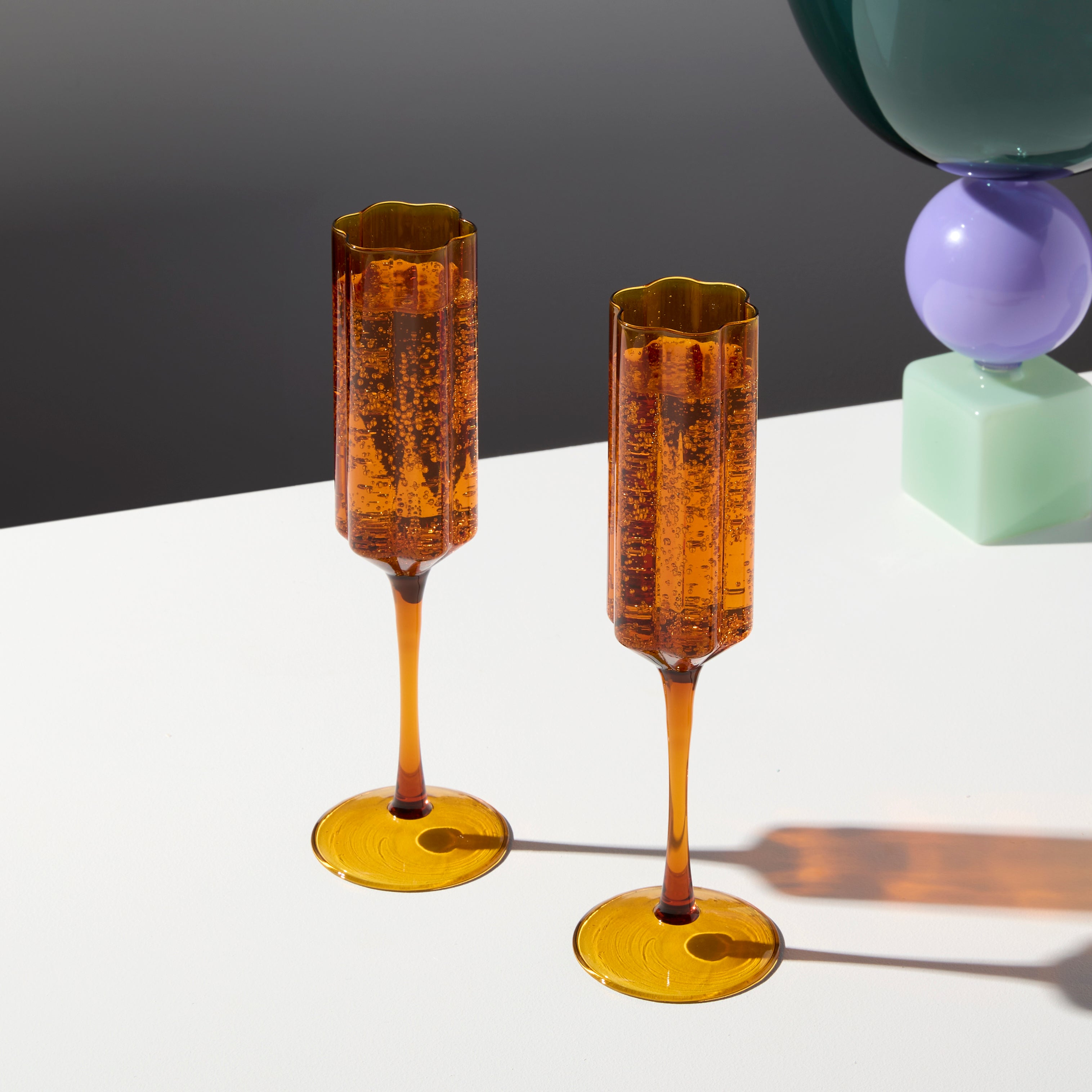 Wave Flute Set - Amber