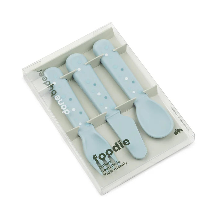 Happy Dots Cutlery Set - Blue