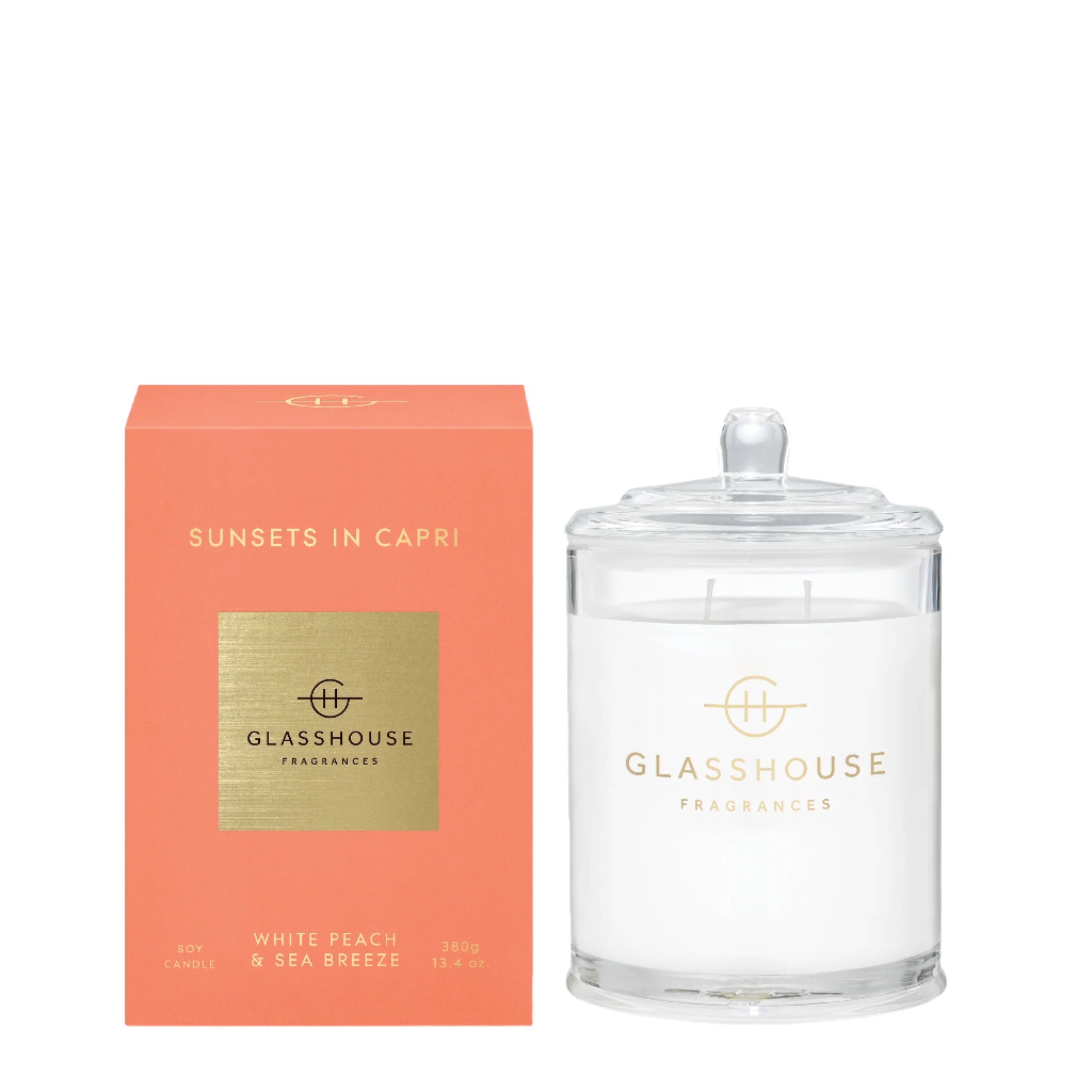 Glasshouse Sunsets in Capri Soy Candle 380g