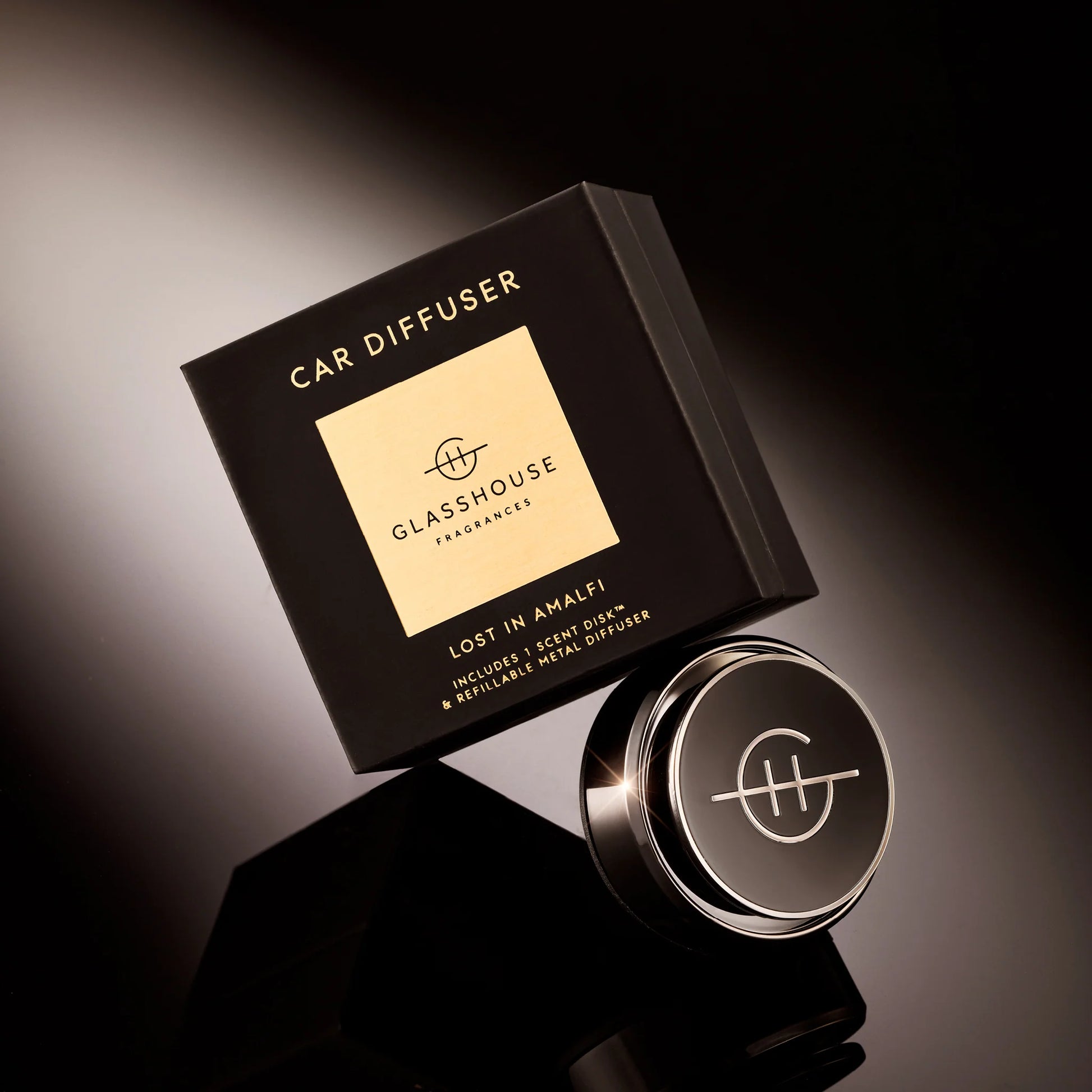 Glasshouse Lost in Amalfi Black Car Diffuser