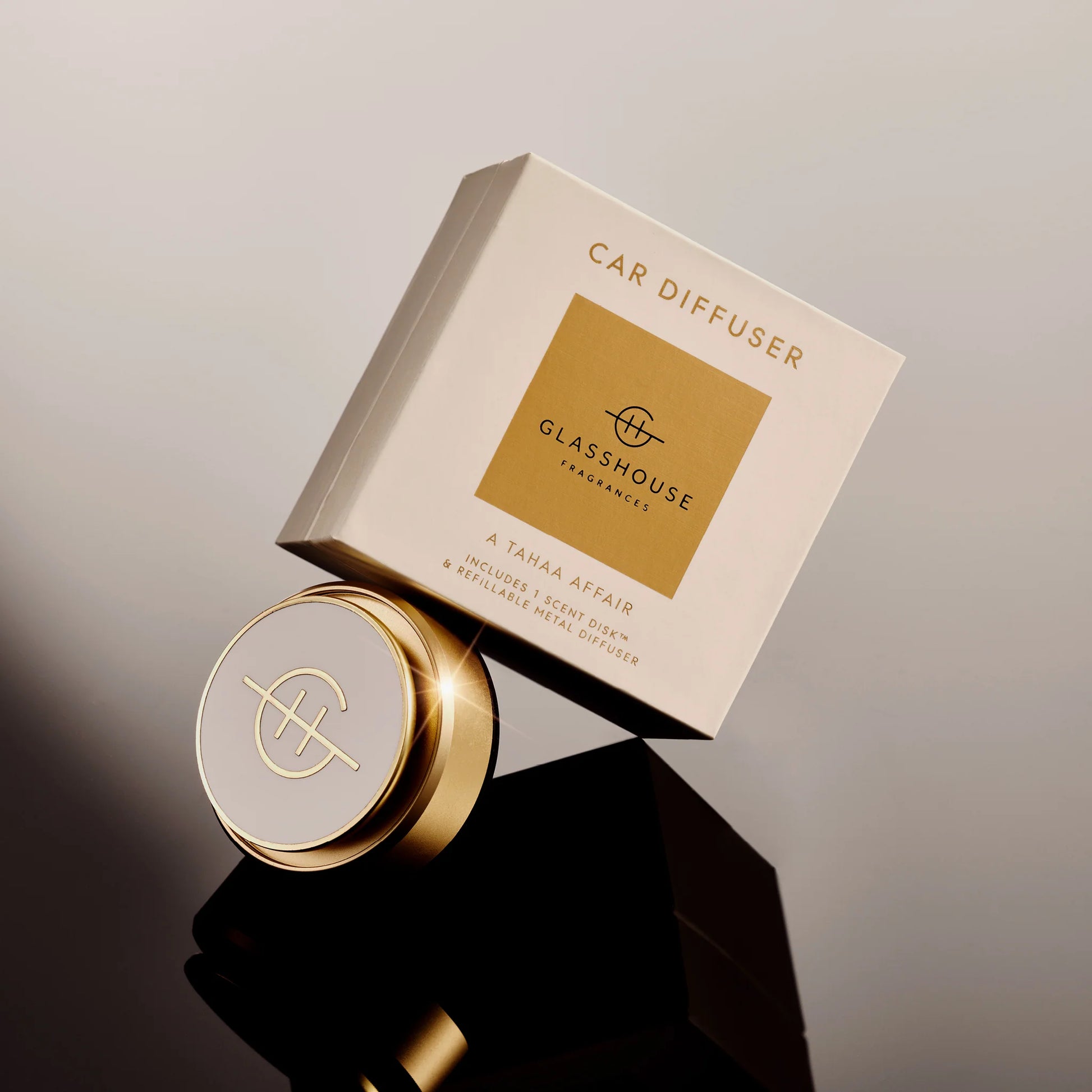 Glasshouse A Tahaa Affair Gold Car Diffuser