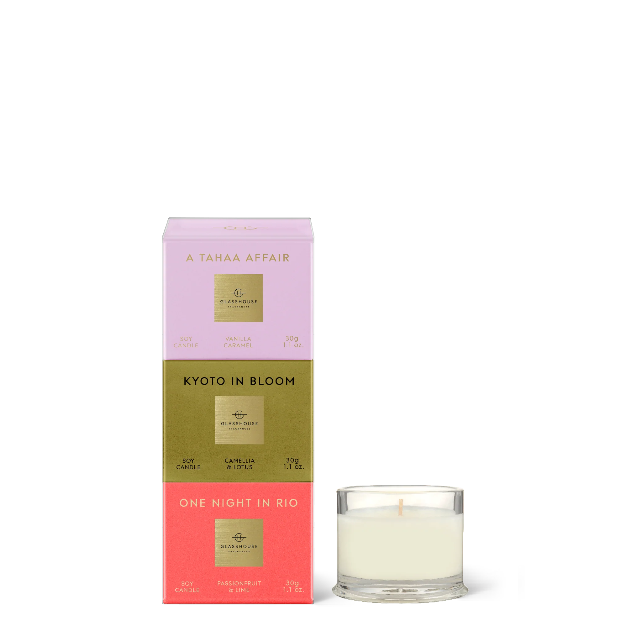 Glasshouse - 3 x 30gm Candle Trio
