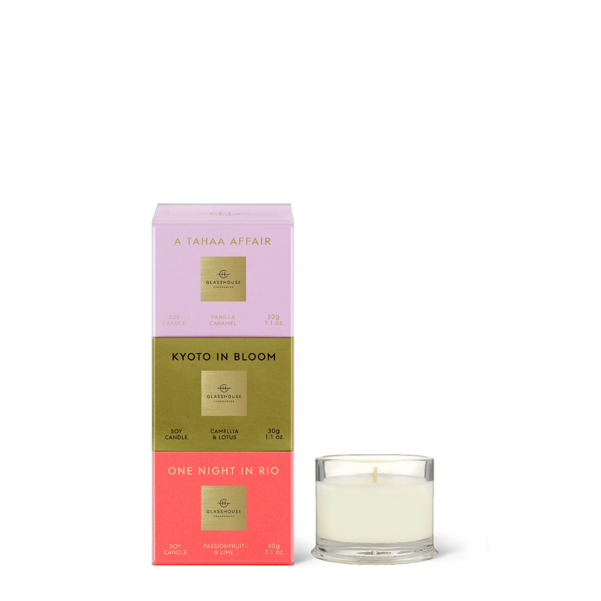 Glasshouse - 3 x 30gm Candle Trio