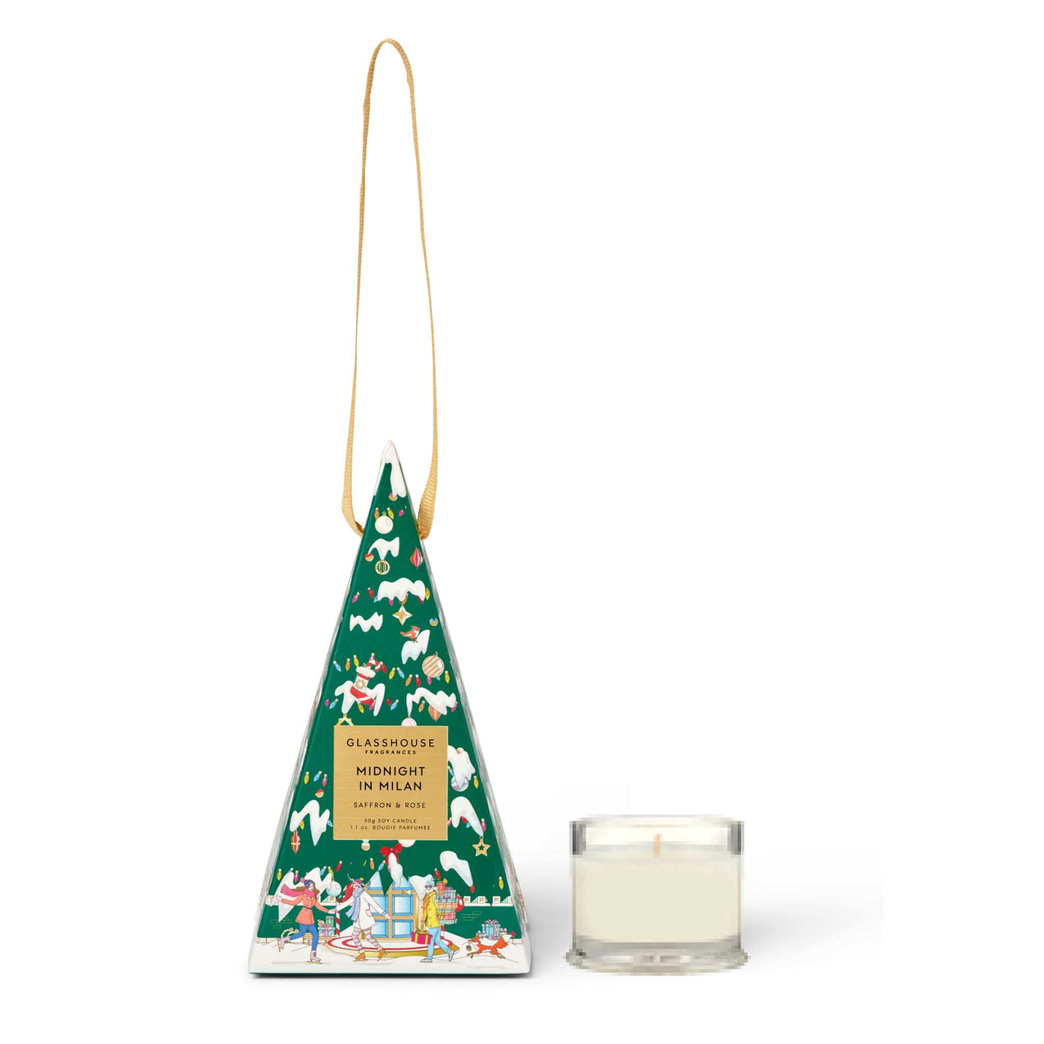 Glasshouse - 30gm Christmas Bauble Candle - Midnight In Milan