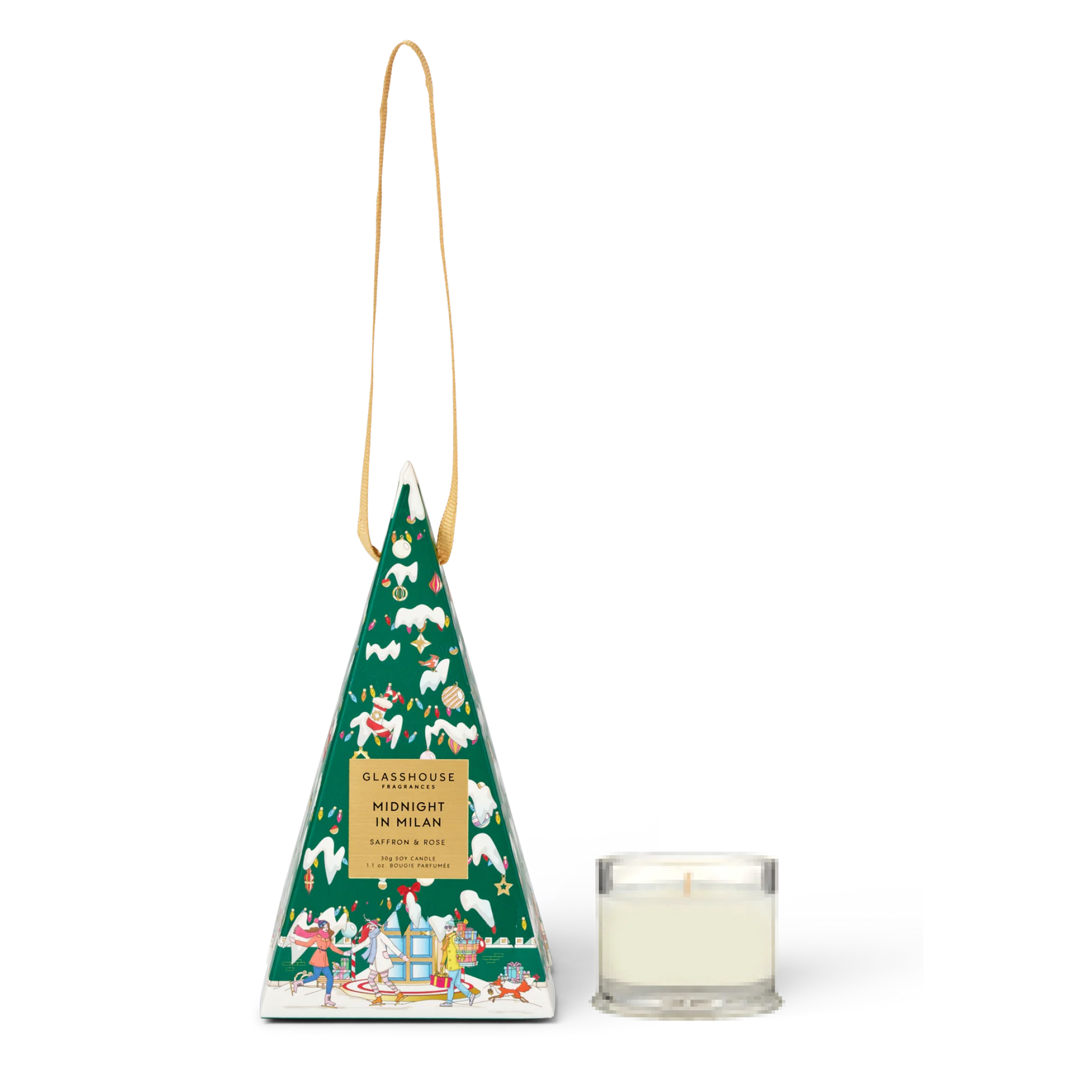 Glasshouse - 30gm Christmas Bauble Candle - Midnight In Milan
