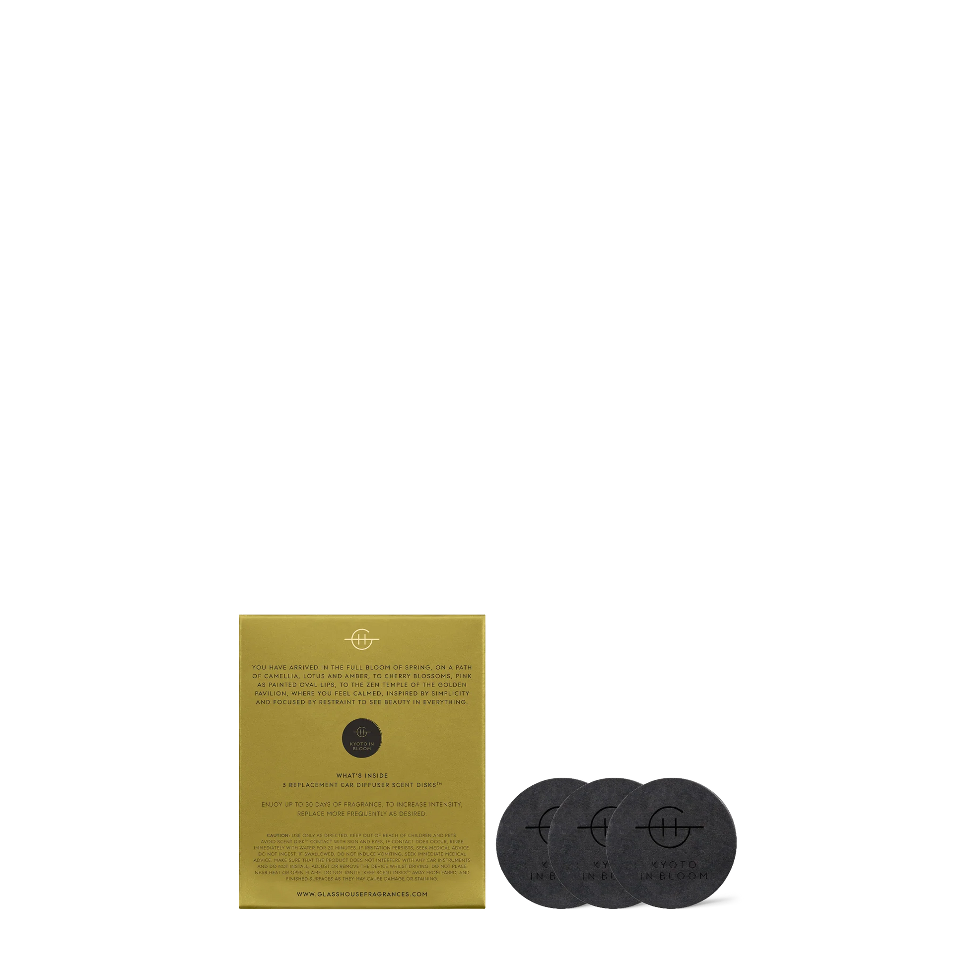 Glasshouse Kyoto in Bloom Car Diffuser Replacement Scent Disks