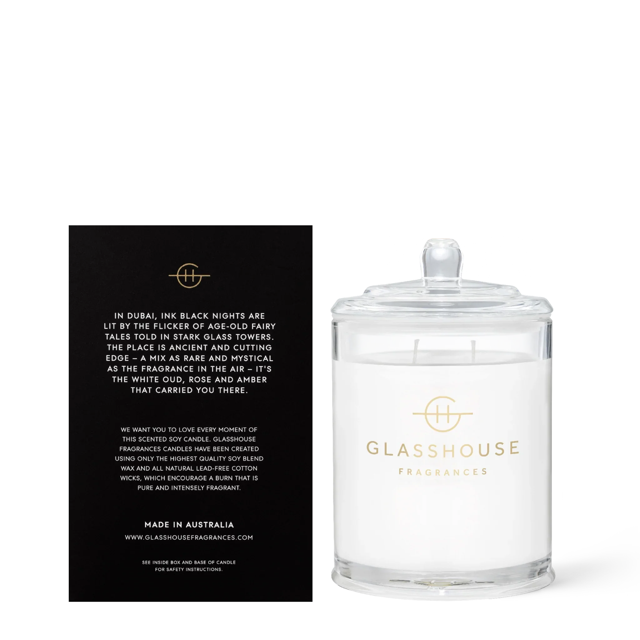 Glasshouse Arabian Nights Soy Candle 380g