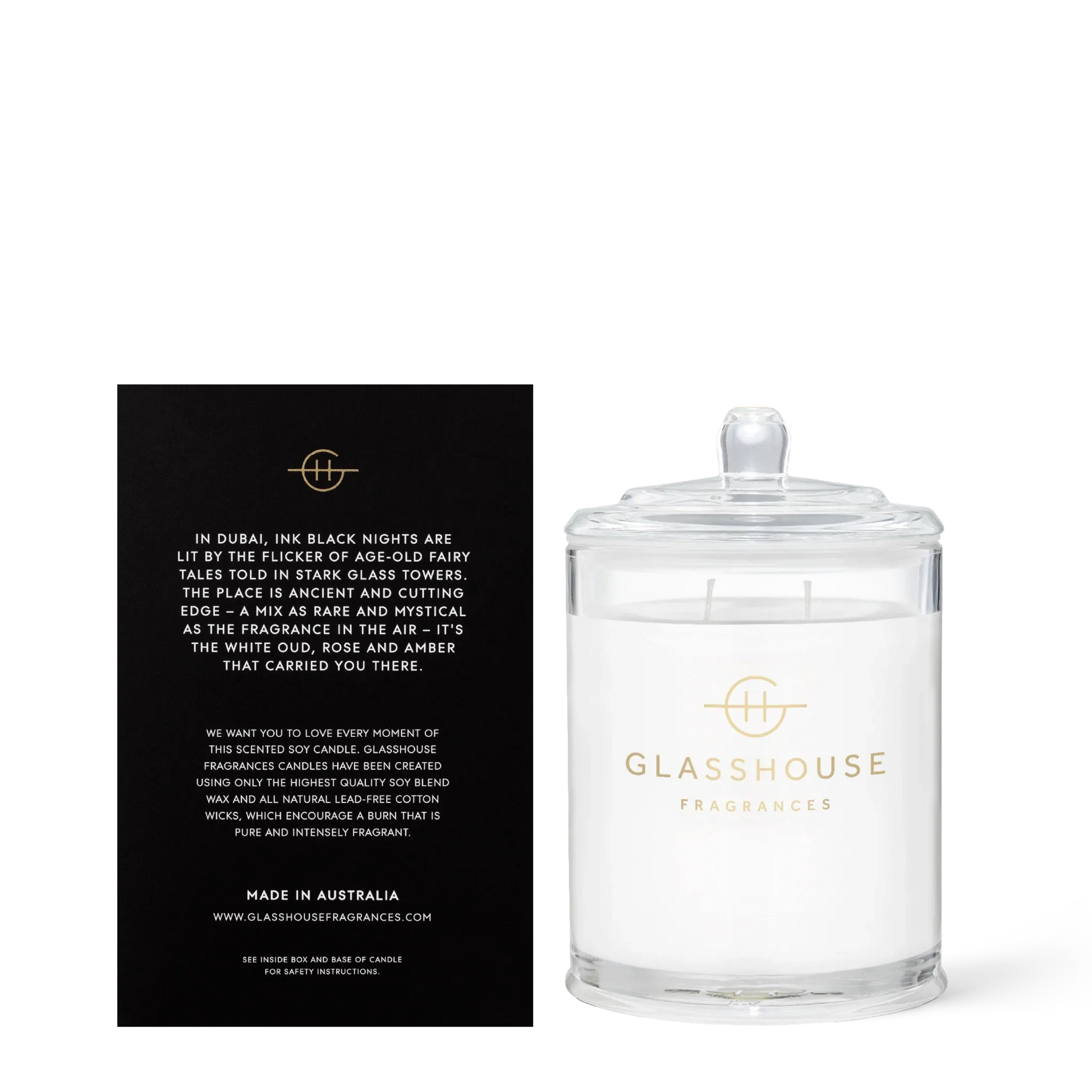 Glasshouse Arabian Nights Soy Candle 380g