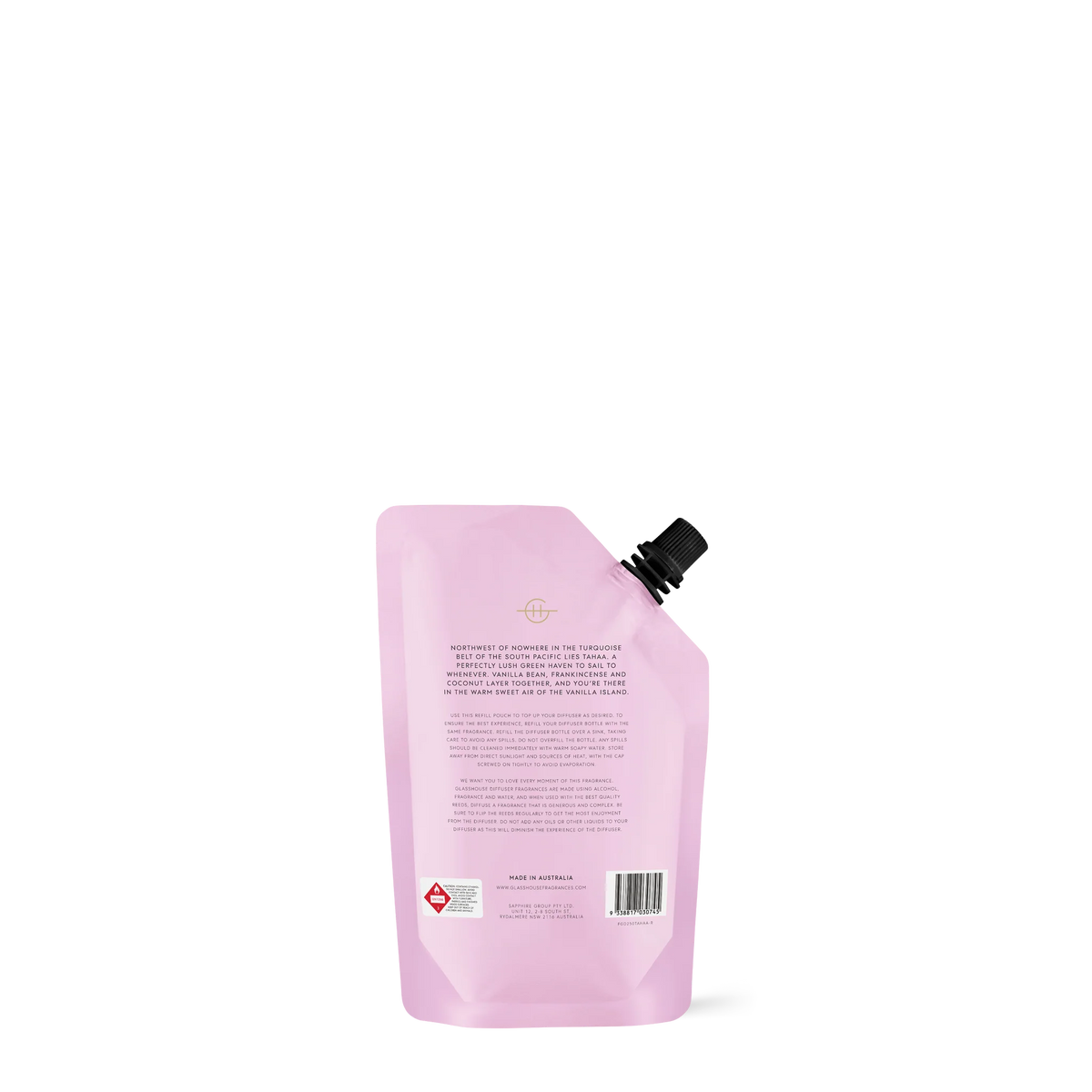 Glasshouse A Tahaa Affair Diffuser Refill Pouch 250ml