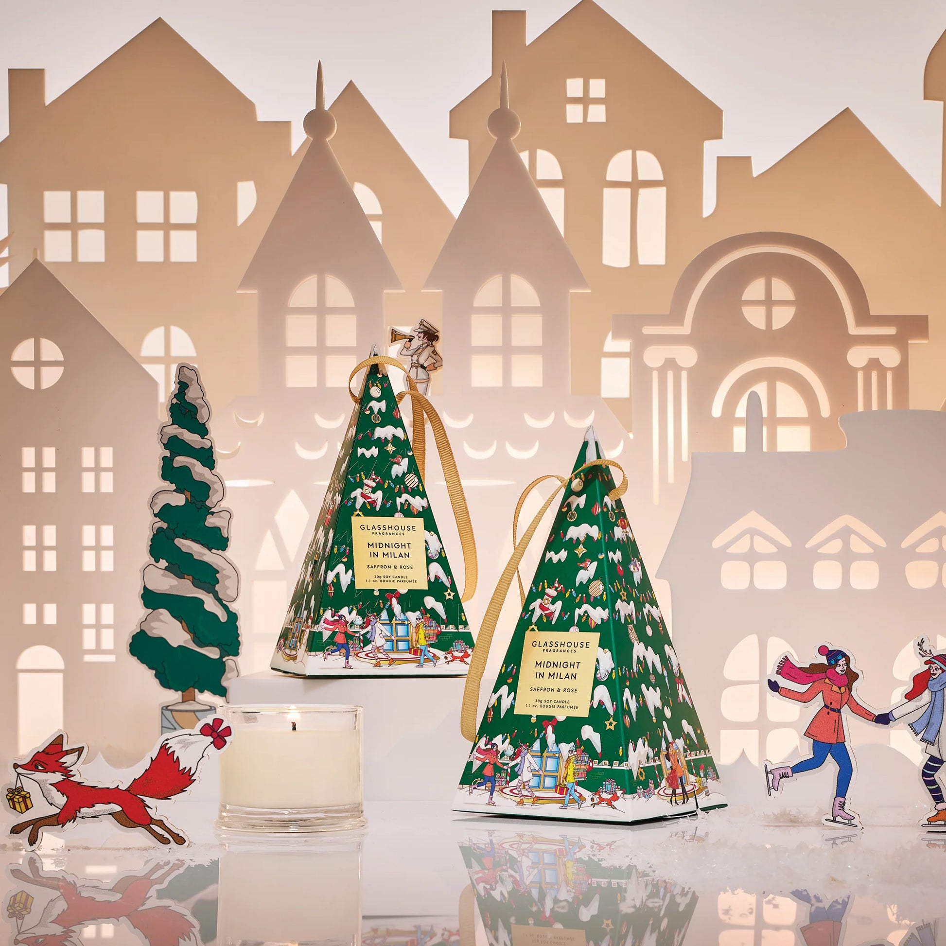 Glasshouse - 30gm Christmas Bauble Candle - Midnight In Milan