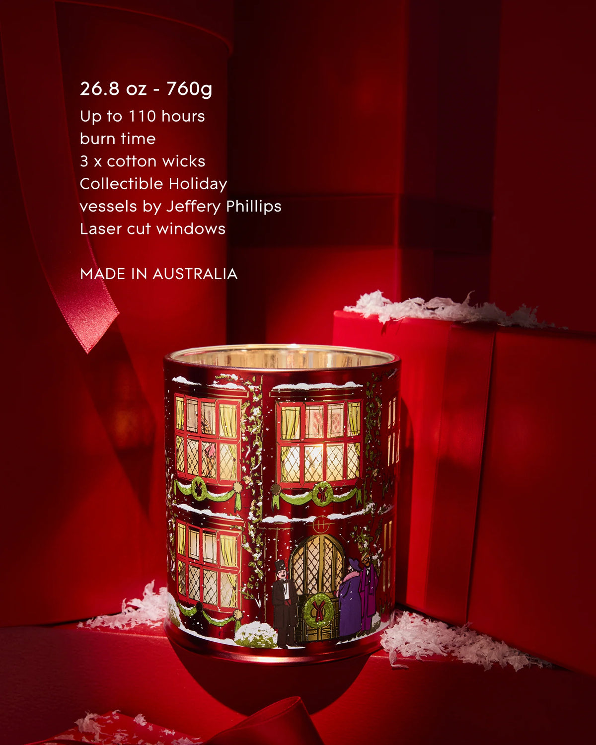 Glasshouse - 760gm Candle - Night Before Christmas
