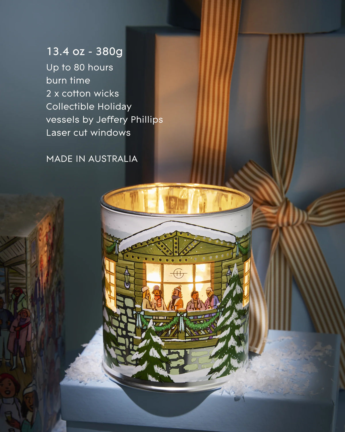 Glasshouse White Christmas Soy Candle 380g