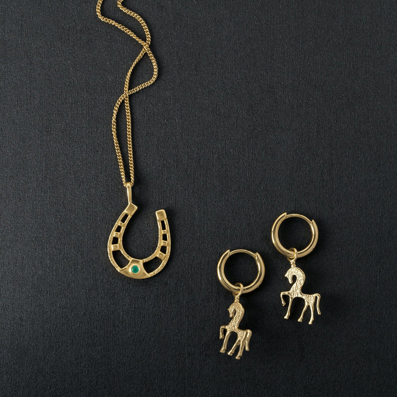 Horseshoe Necklace - Gold Vermeil
