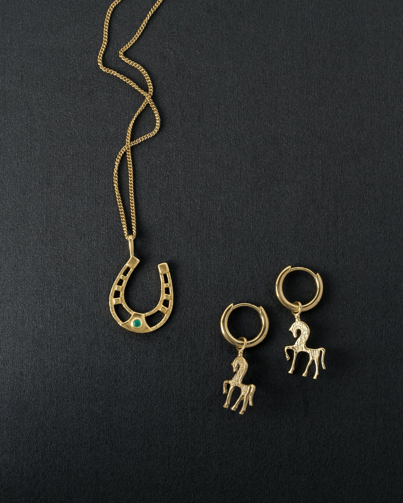 Horseshoe Necklace - Gold Vermeil